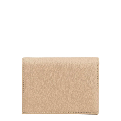 VLogo Signature Pebble-Grain Calfskin Wallet - Rose Sand - Image 3