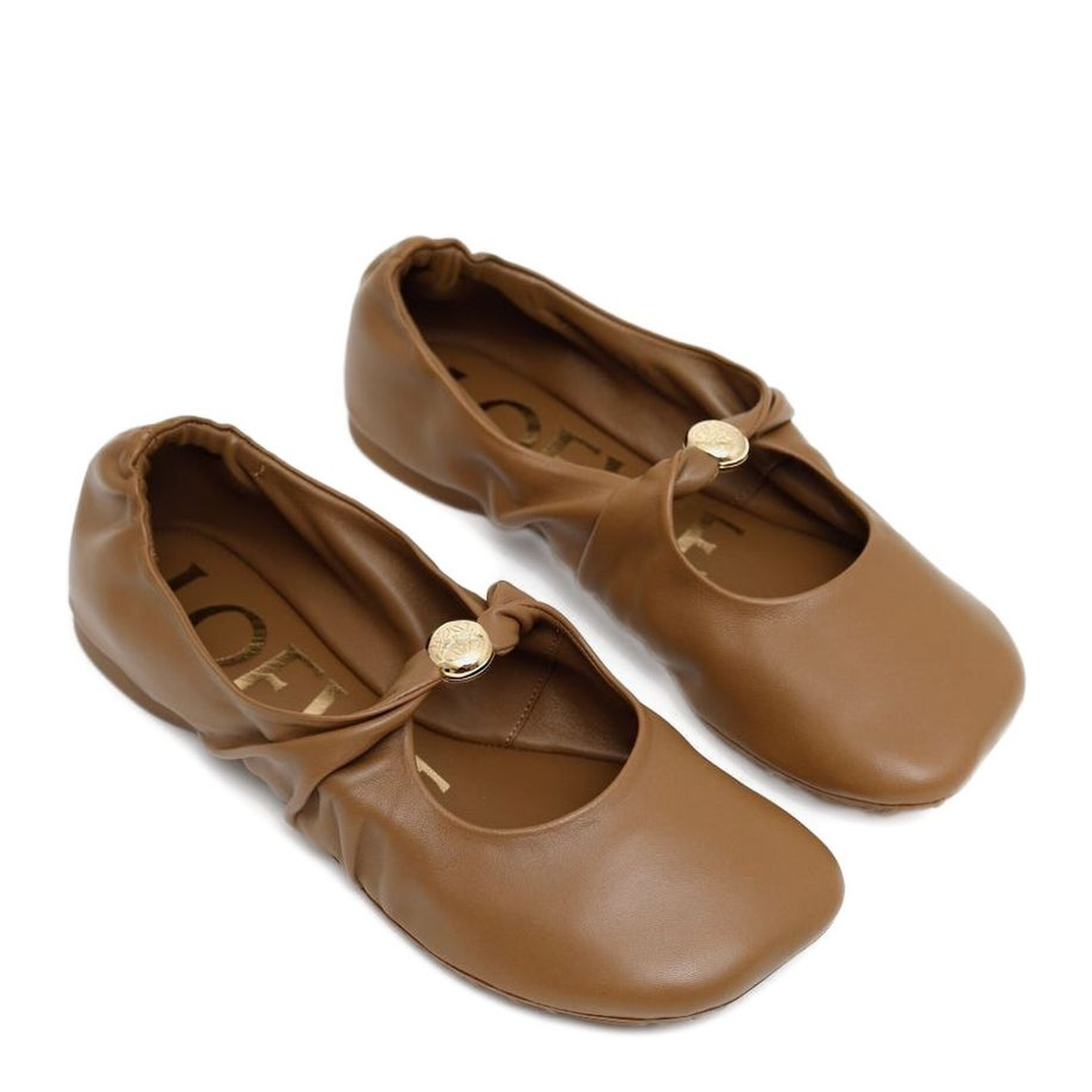 Pebble Soft Leather Ballets - Image 3