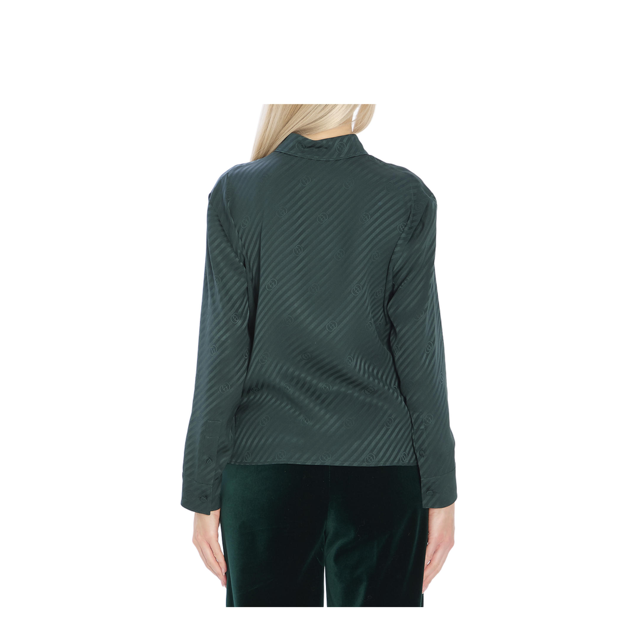 Interlocking Jacquard Silk Shirt - Image 4