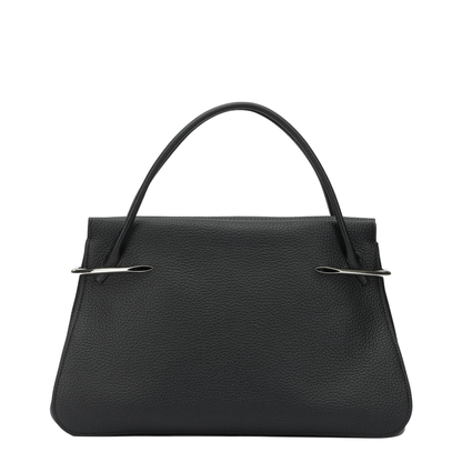 Pinch Large Calfskin Shoulder Bag - Black - Image 1