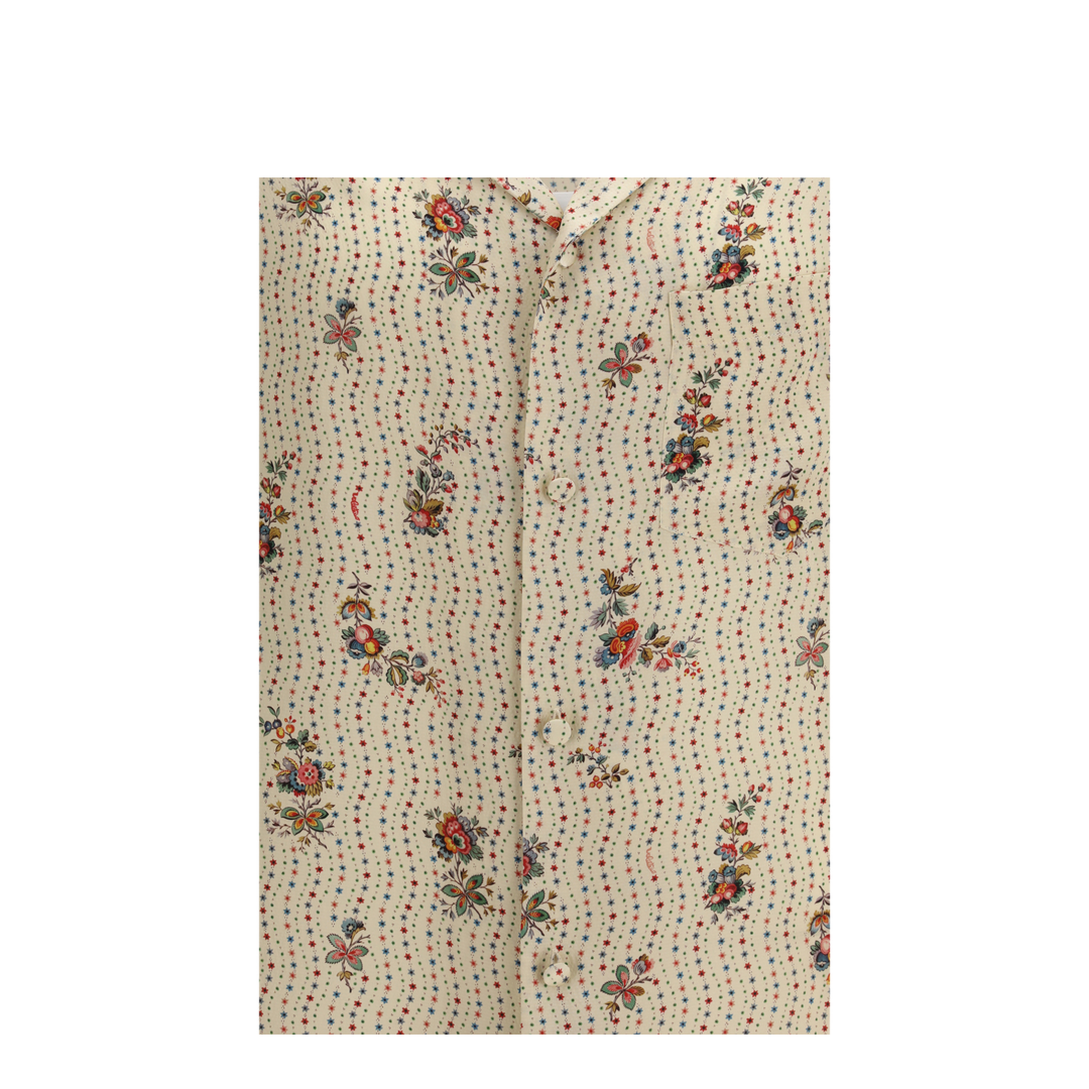 Papier Floral Print Silk Bowling Shirt - Image 3