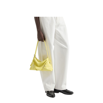 Mini Voyou Handbag Leather Yellow - Image 4