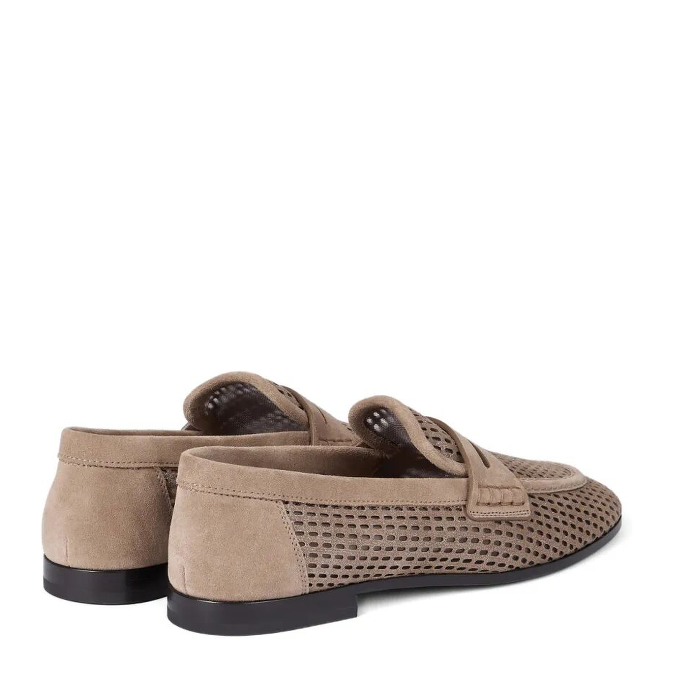 Sparkling Net Leather Loafers - Image 3