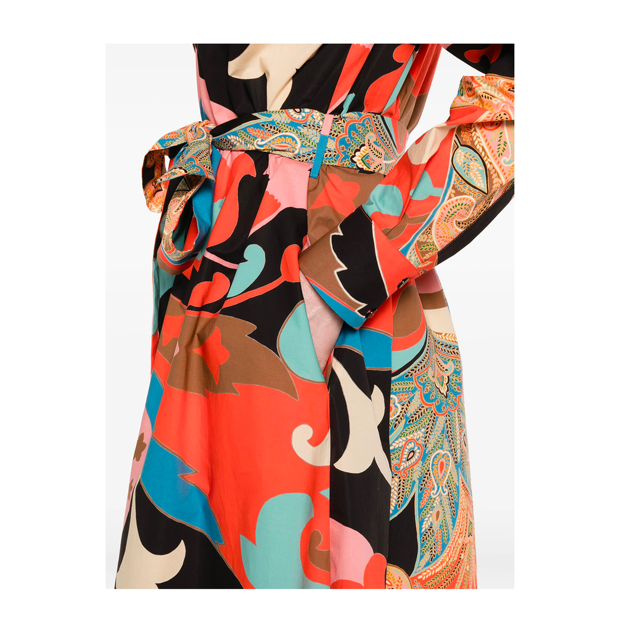 MIDI DRESS WITH BELT - Image 4