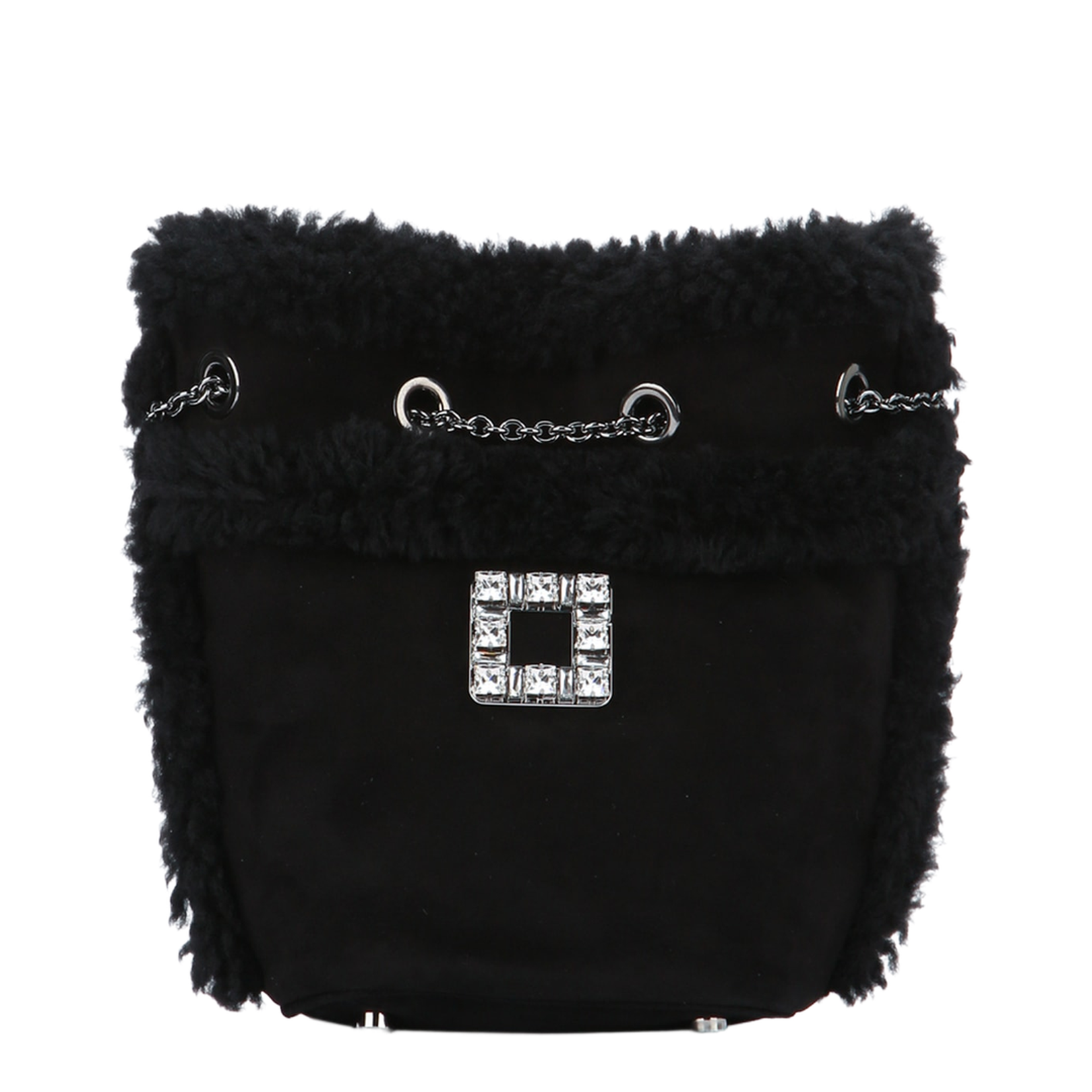 Très Backpack in Suede and Shearling - Image 1