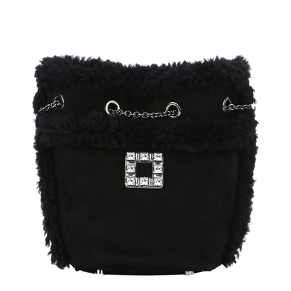 Très Backpack in Suede and Shearling - Image 1