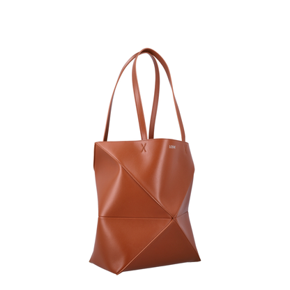Puzzle Medium Calfskin Tote - Squirrel - Image 2