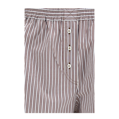 Striped Silk Shorts - Image 3