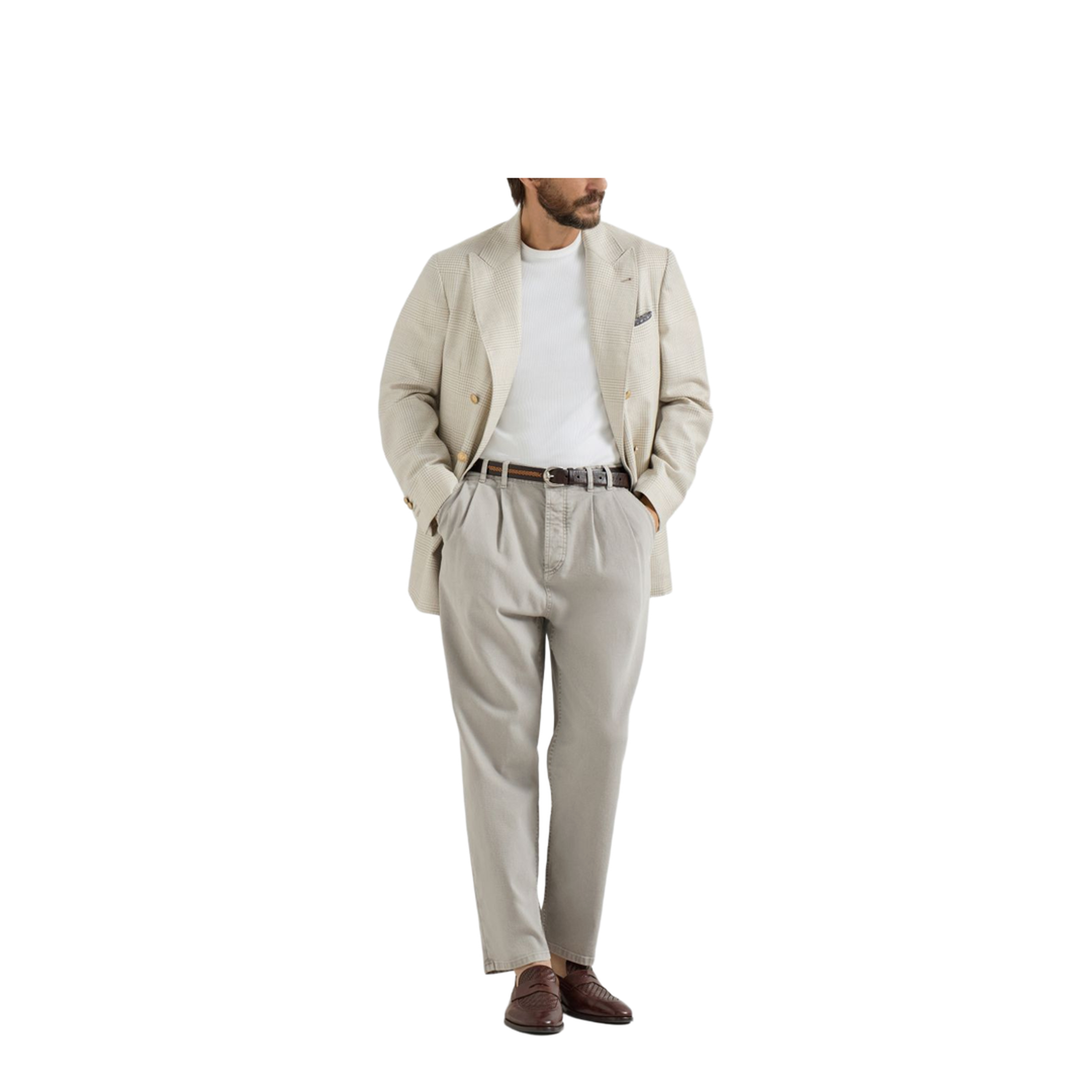 Five-Pocket Denim Pants Grey - Image 3