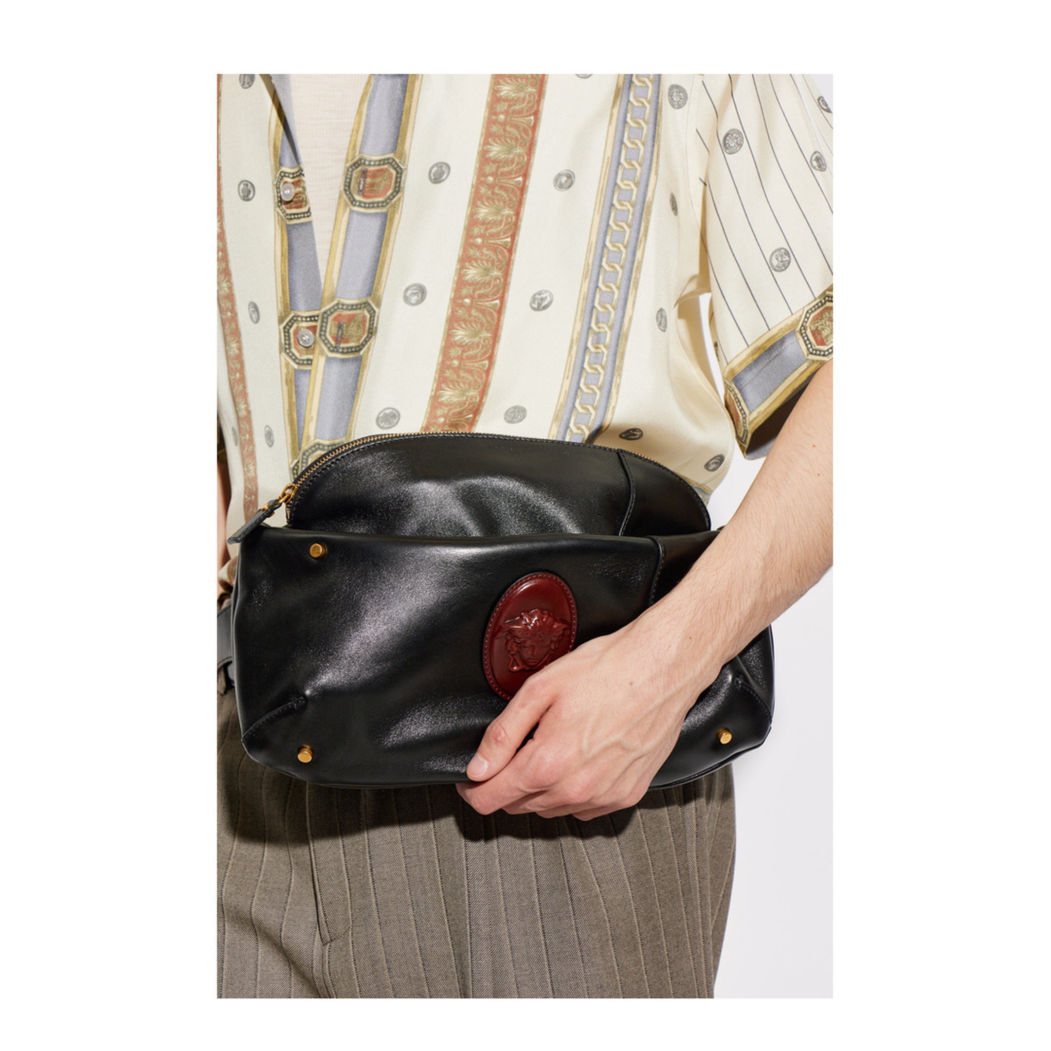 Lou Nappa Belt Bag - Black,Brown - Image 2