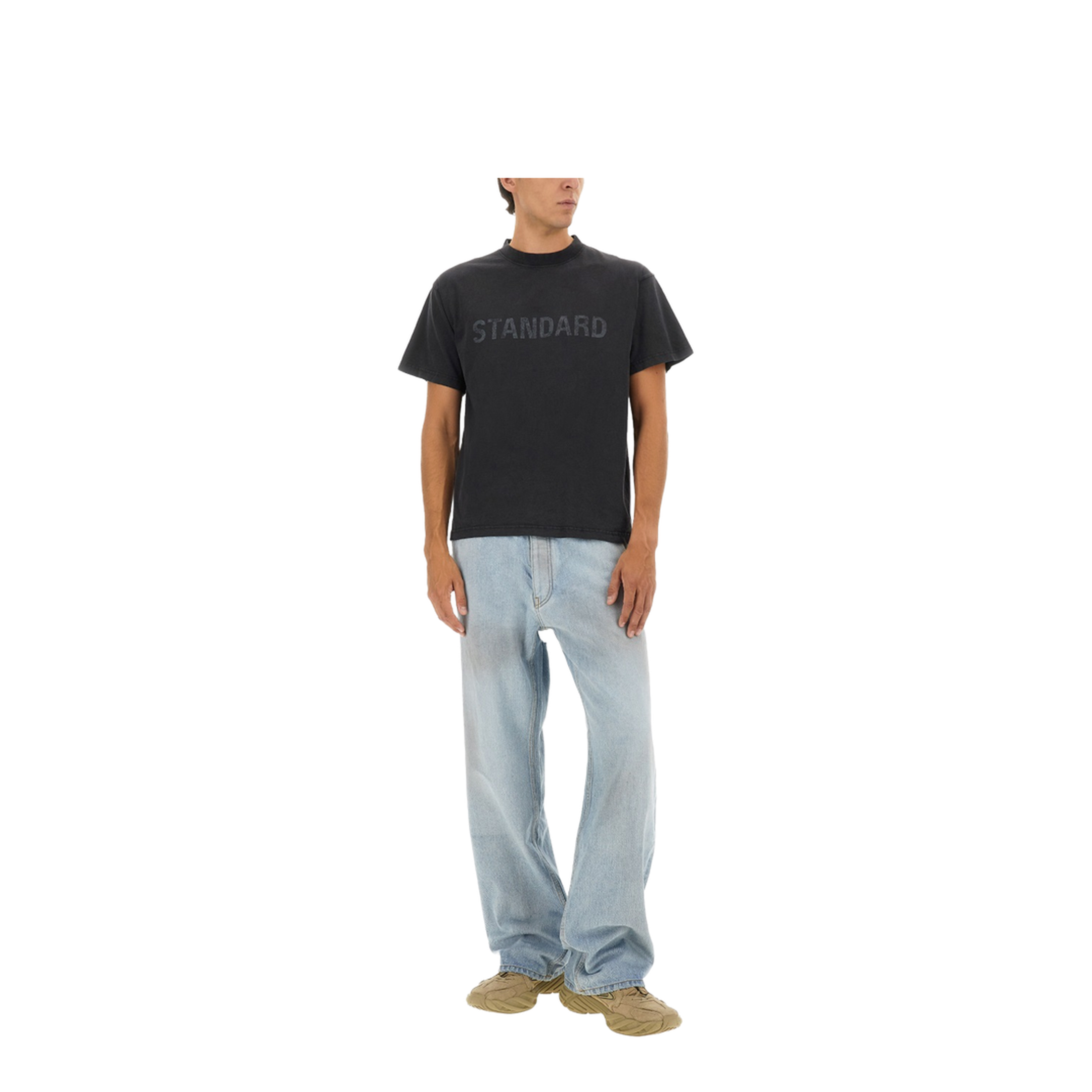 Standard T-Shirt Regular Fit in Black Faded - Image 2