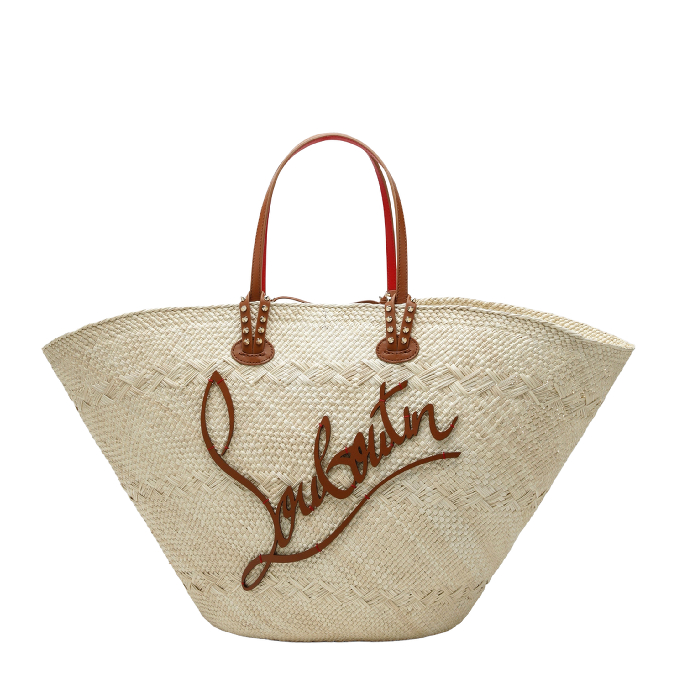 Raffia and Calf Leather Tote Bag Cabata Large - Image 1