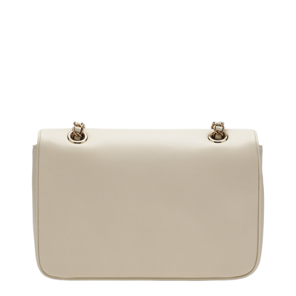 Djuna Medium Nappa Leather Chain Shoulder Bag - Ren Ivory White - Image 2