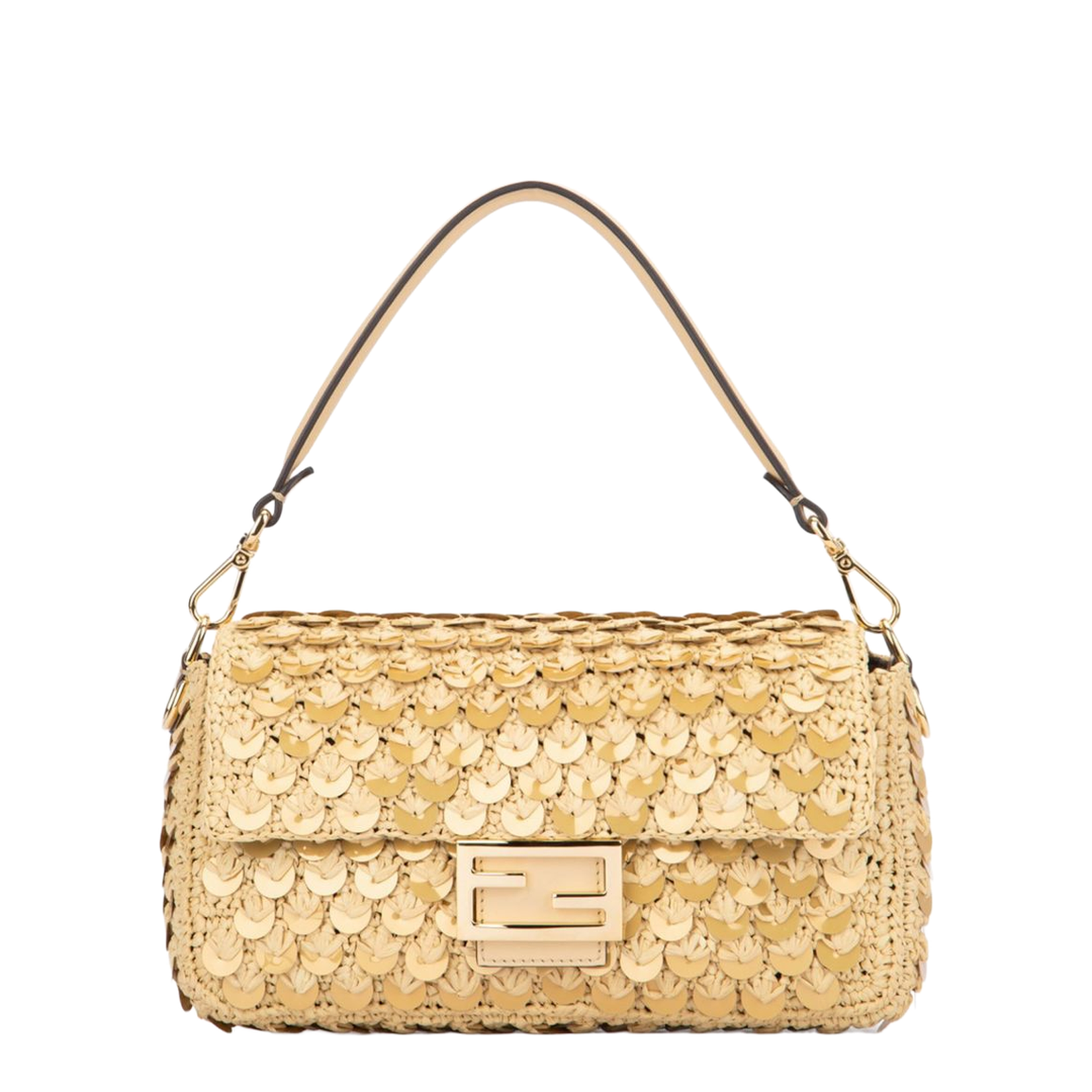 Baguette FF Handbag Gold - Image 1