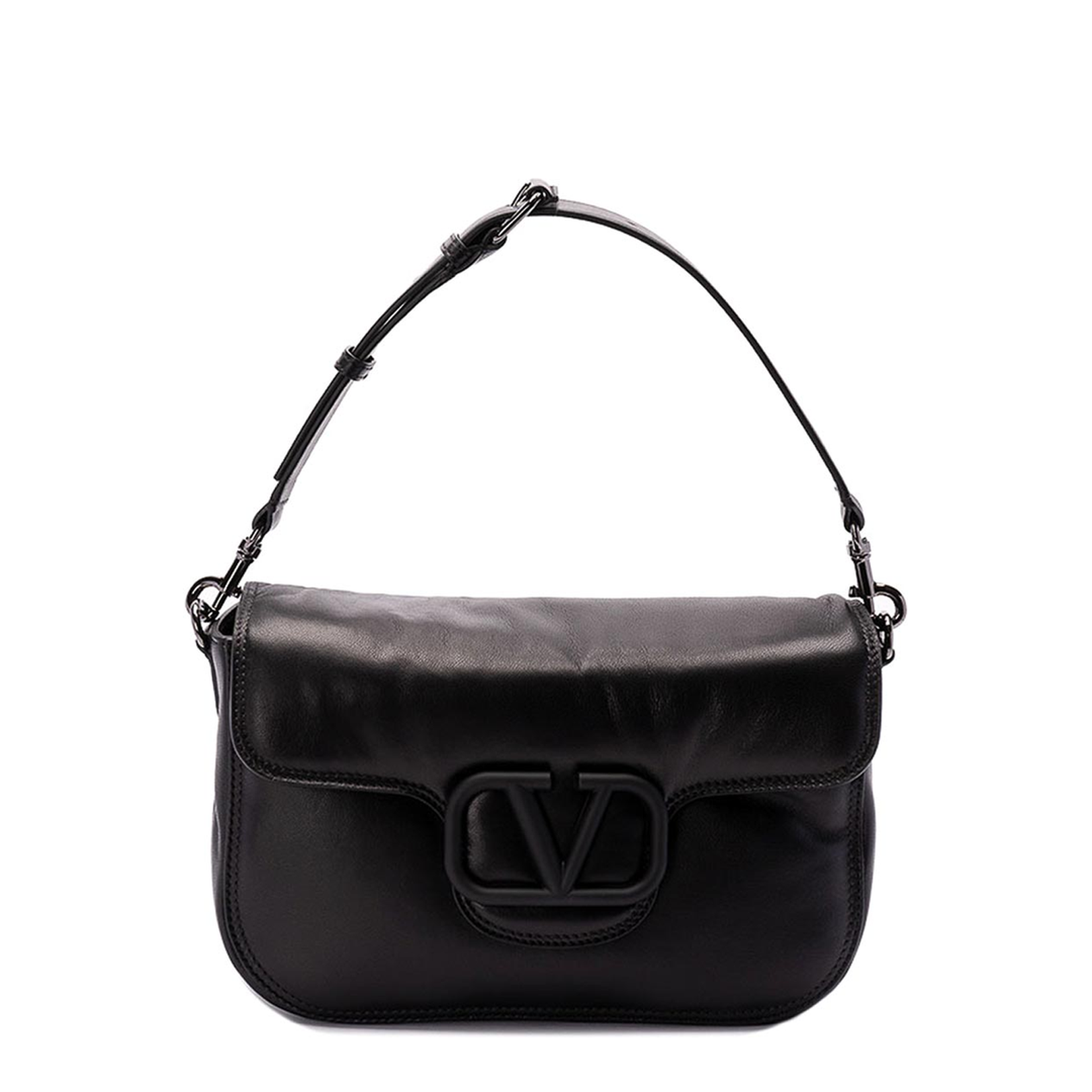 Black Nappa Leather Shoulder Bag - Image 5