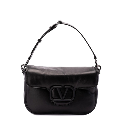 Black Nappa Leather Shoulder Bag - Image 5