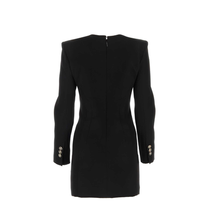 Mini Grain De Poudre Dress In Black - Image 3