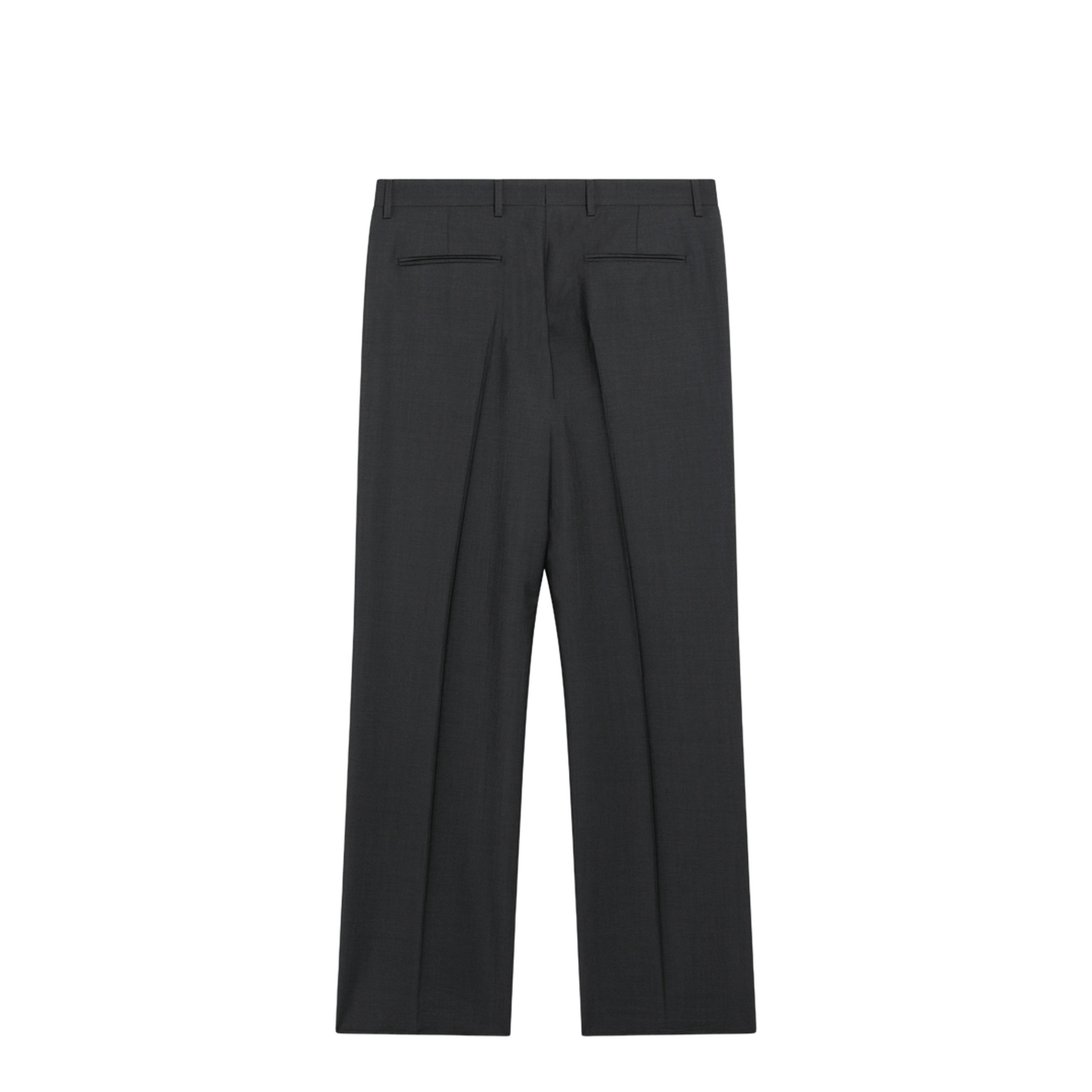 Gray Wool-Blend Pants - Image 2