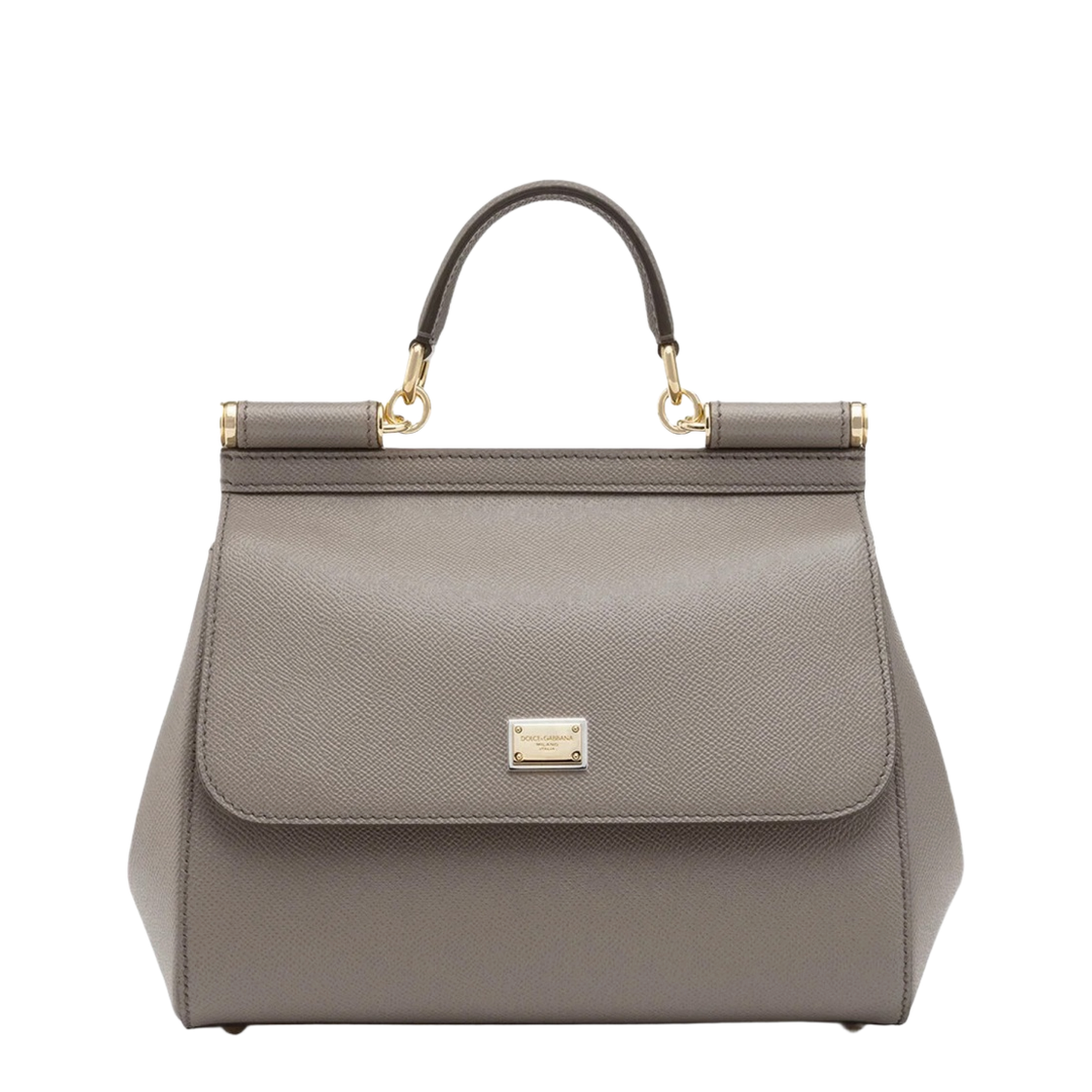 Sicily Large Dauphine Calfskin Handbag - Grey - Image 2
