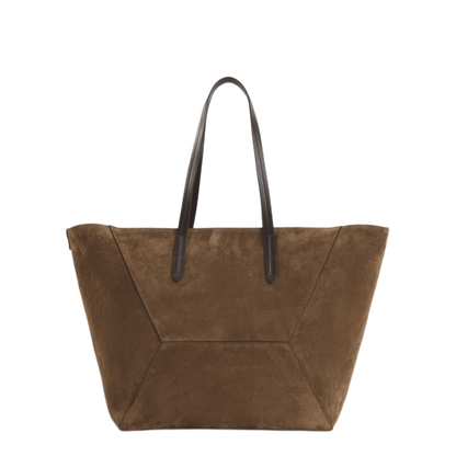 BC Duo Medium Calfskin Tote - Brown Gianduia - Image 2