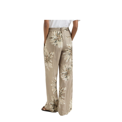 Bloom Pattern Pants Khaki - Image 2