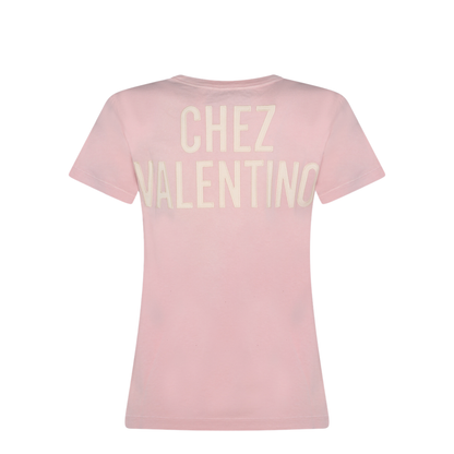 Printed Cotton T-Shirt Pink - Image 4