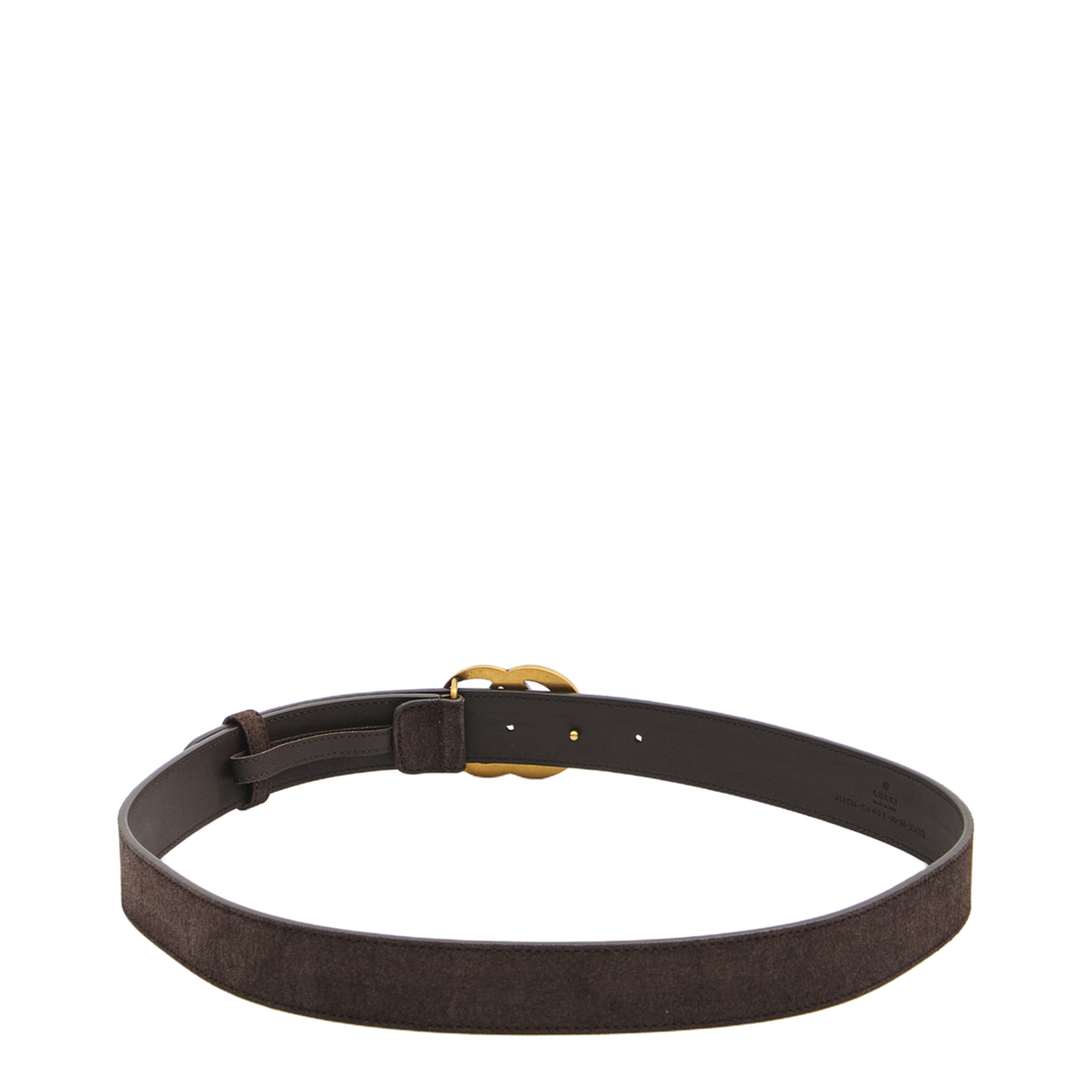 Thin Belt in Dark Brown Soft Suede - Image 2