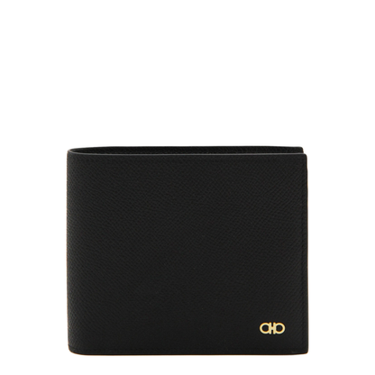 Gancini Micro Gancini Calf Leather Bifold Wallet - Nero - Image 1