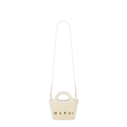 Tropicalia Micro Raffia-Effect Handbag - Shell (Ivory/Off-white) - Image 4