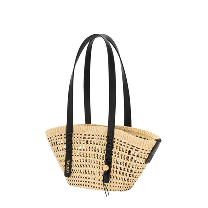 Paula’s Ibiza Small Braid Basket - Natural/Black - Image 2