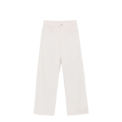 Stretch Dyed Denim Loose Barrel Jeans with Monili - Image 1