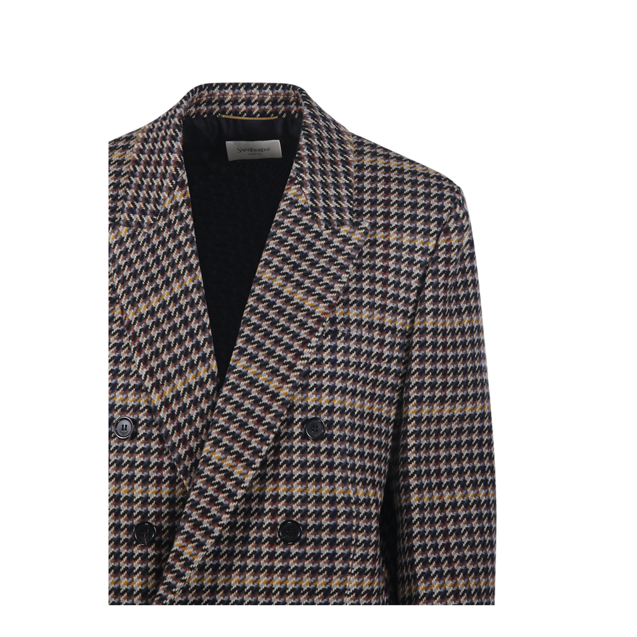 Brown Double-Breasted Jacket with Notched Revers - Image 4