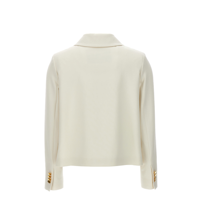 Cropped Double Breasted Jacket - Image 2