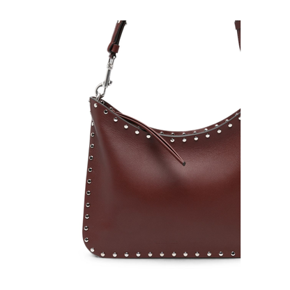 Gig Bag Small Calf Leather Shoulder Bag - Chestnut - Image 5