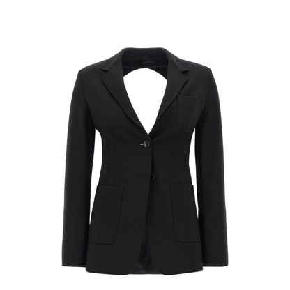 Single-Breasted Blazer - Beige - Image 1