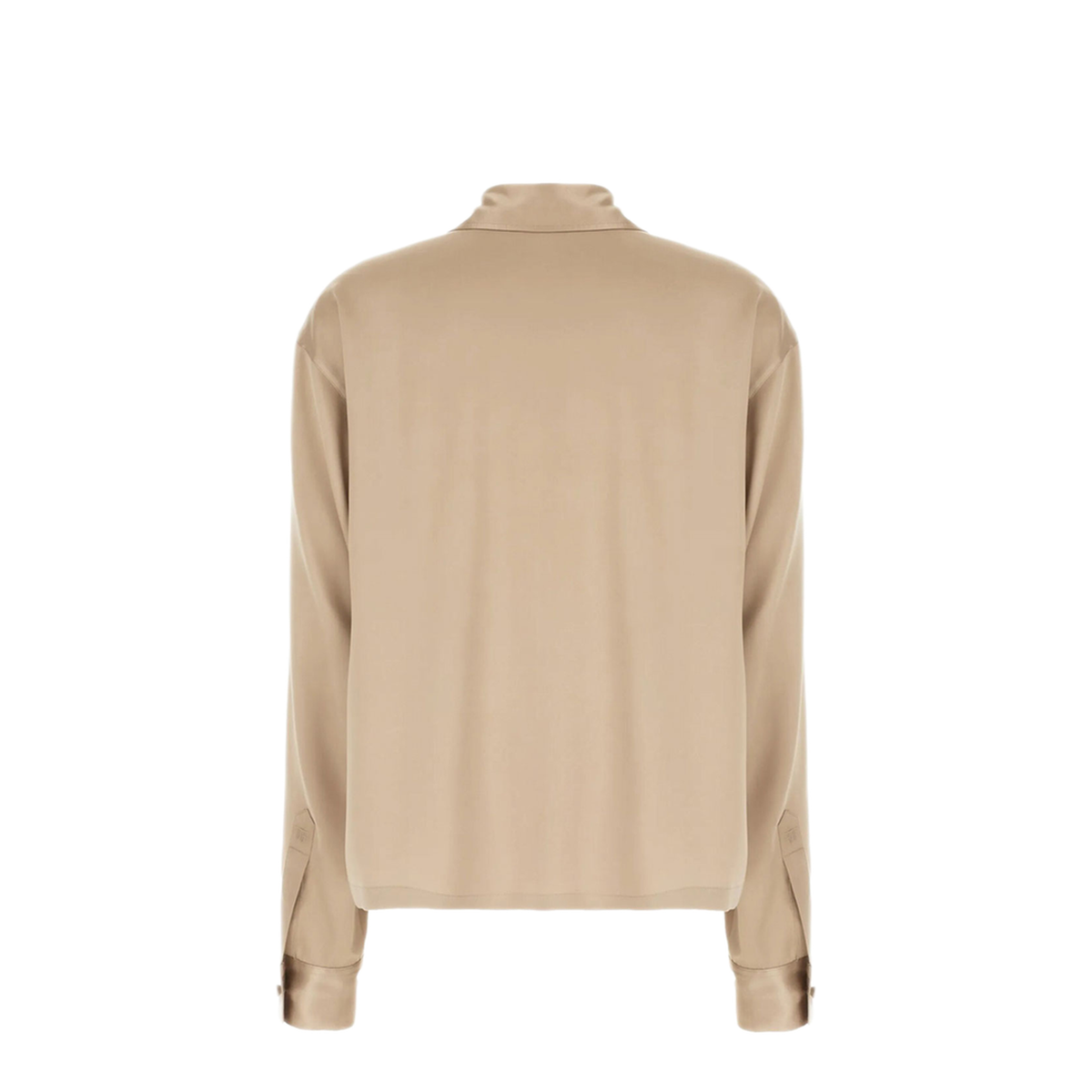 Peach-Feel Silk Satin Polo - Image 2