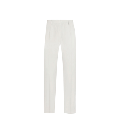 Wool Poplin Trousers - Image 1