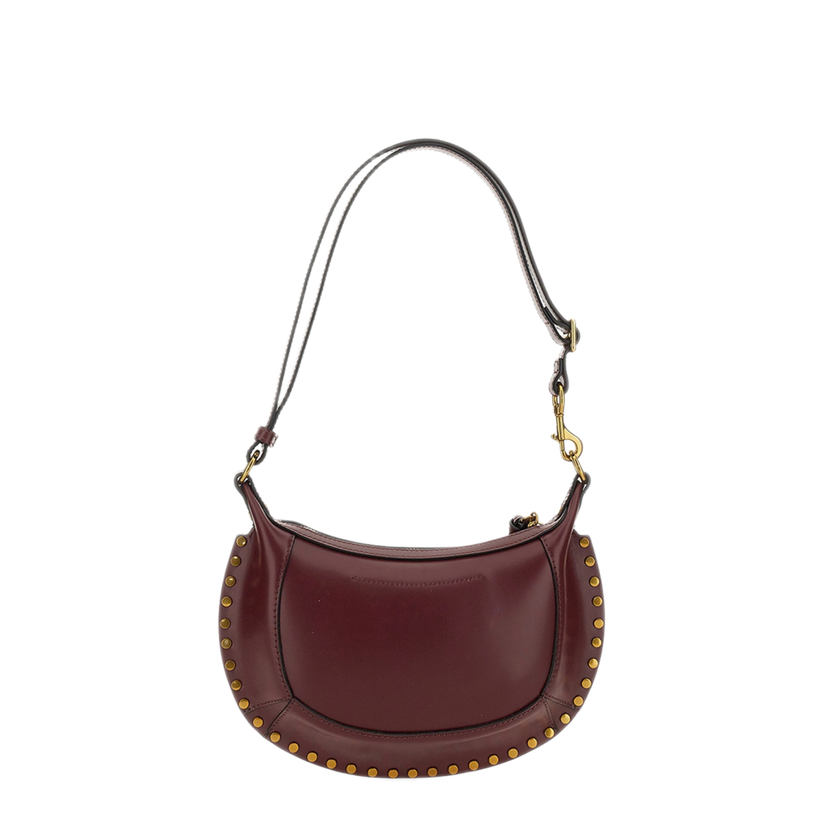 Oskan Moon Calfskin Shoulder Bag - Burgundy - Image 6