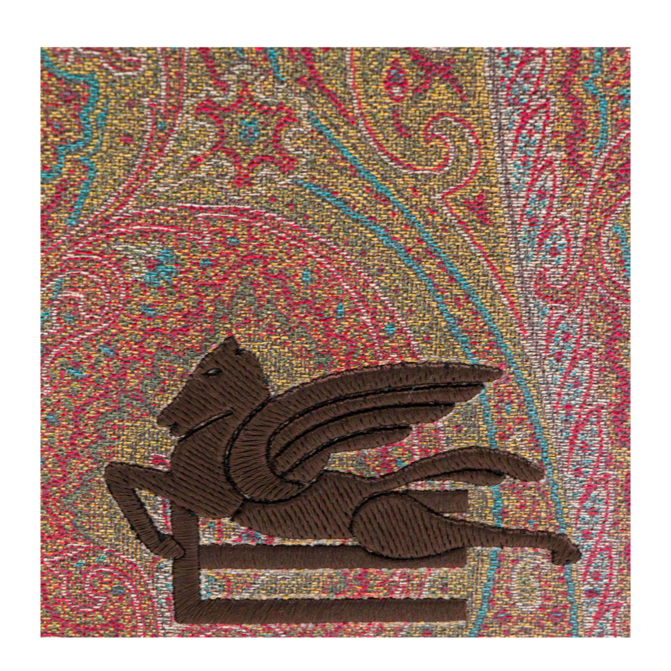 Jacquard Clutch Bag - Brown - Image 5