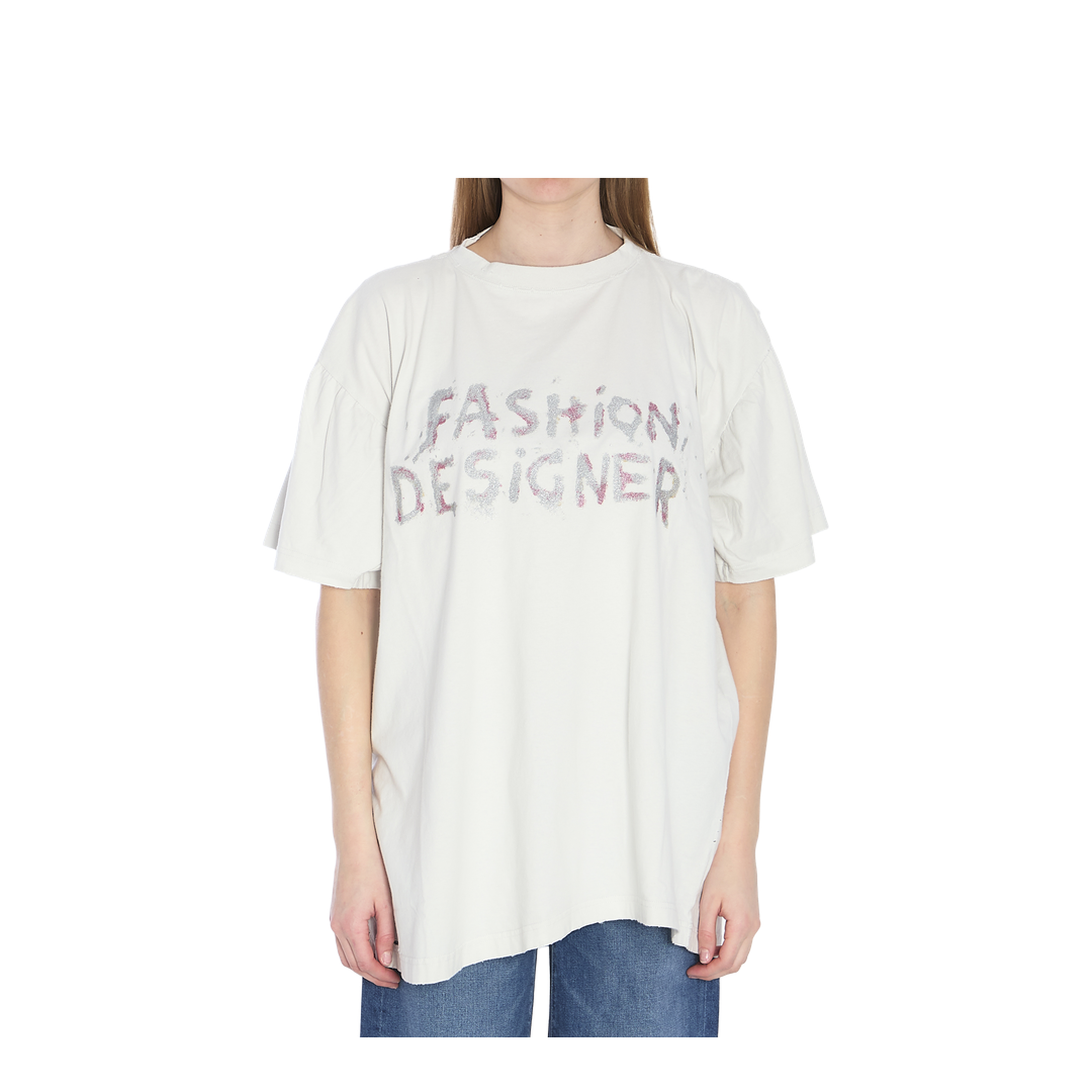 Cotton T-shirt - White - Image 1