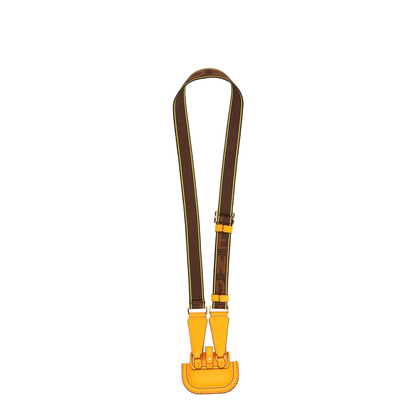 Jacquard Flat Pouch Medium Fabric Brown - Image 3