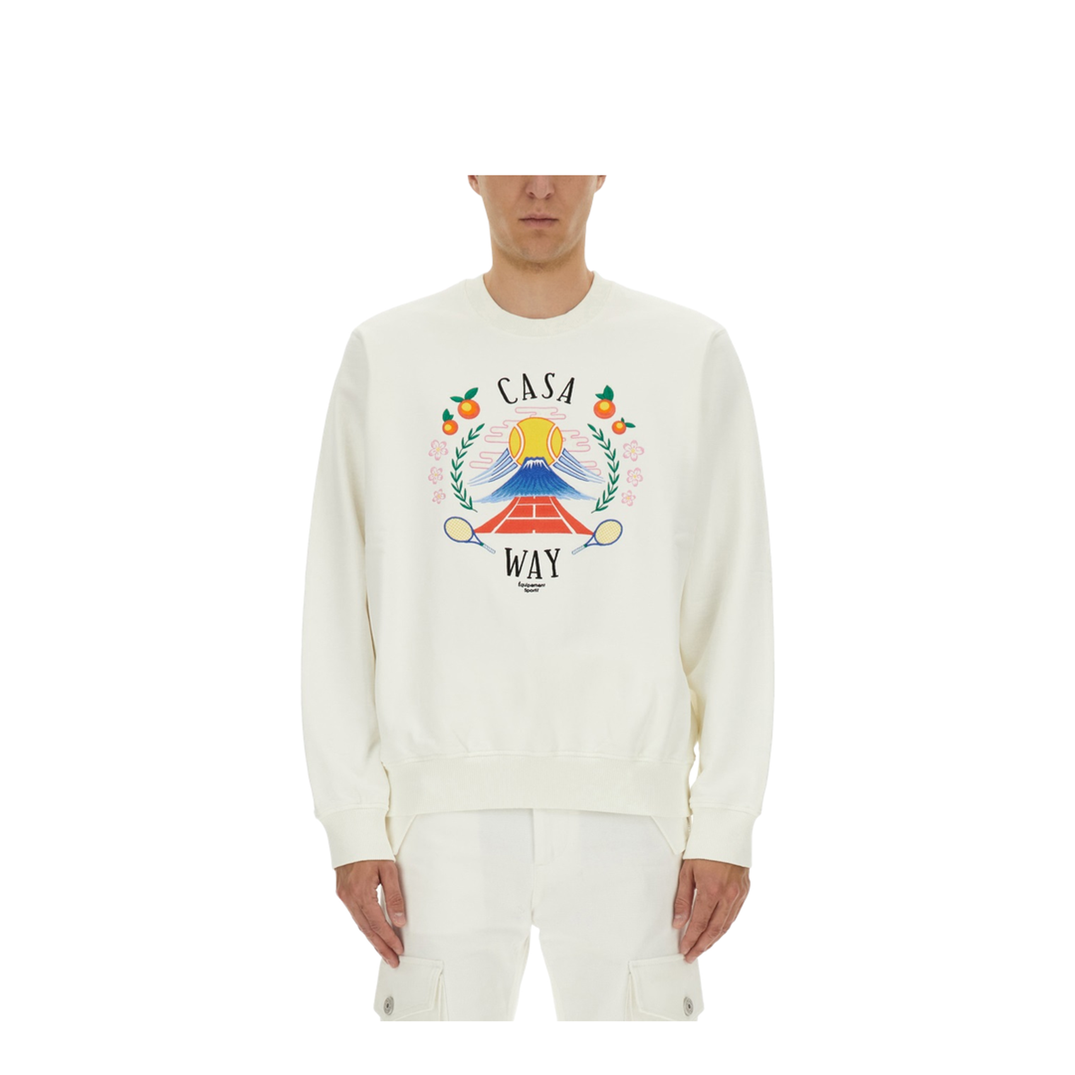 Sweatshirt with Home Way Mountain Embroidery - Image 1