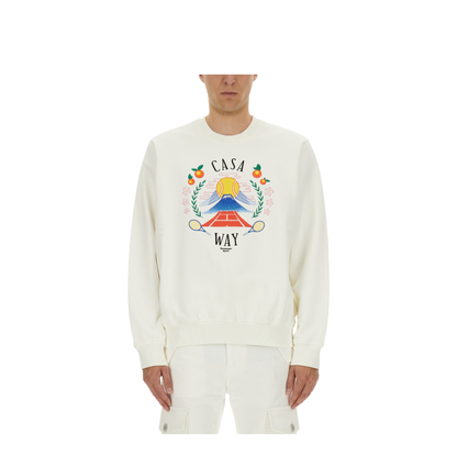 Sweatshirt with Home Way Mountain Embroidery - Image 1