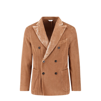 Velvet Double-breasted Jacket - Image 1