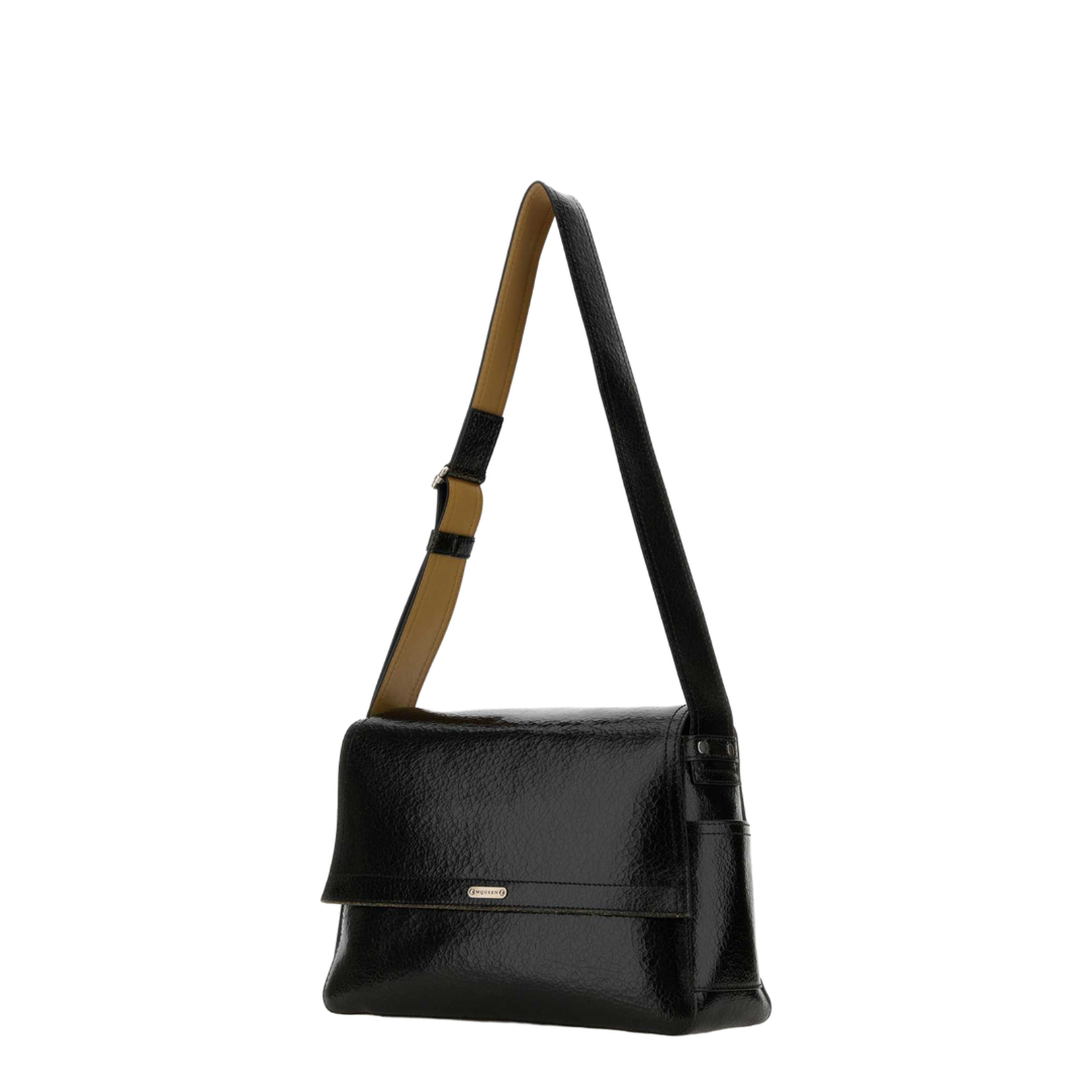 Black Leather The Slouch Crossbody Bag - Image 2