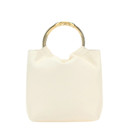 Ivory Leather Bucket Bag - Image 1