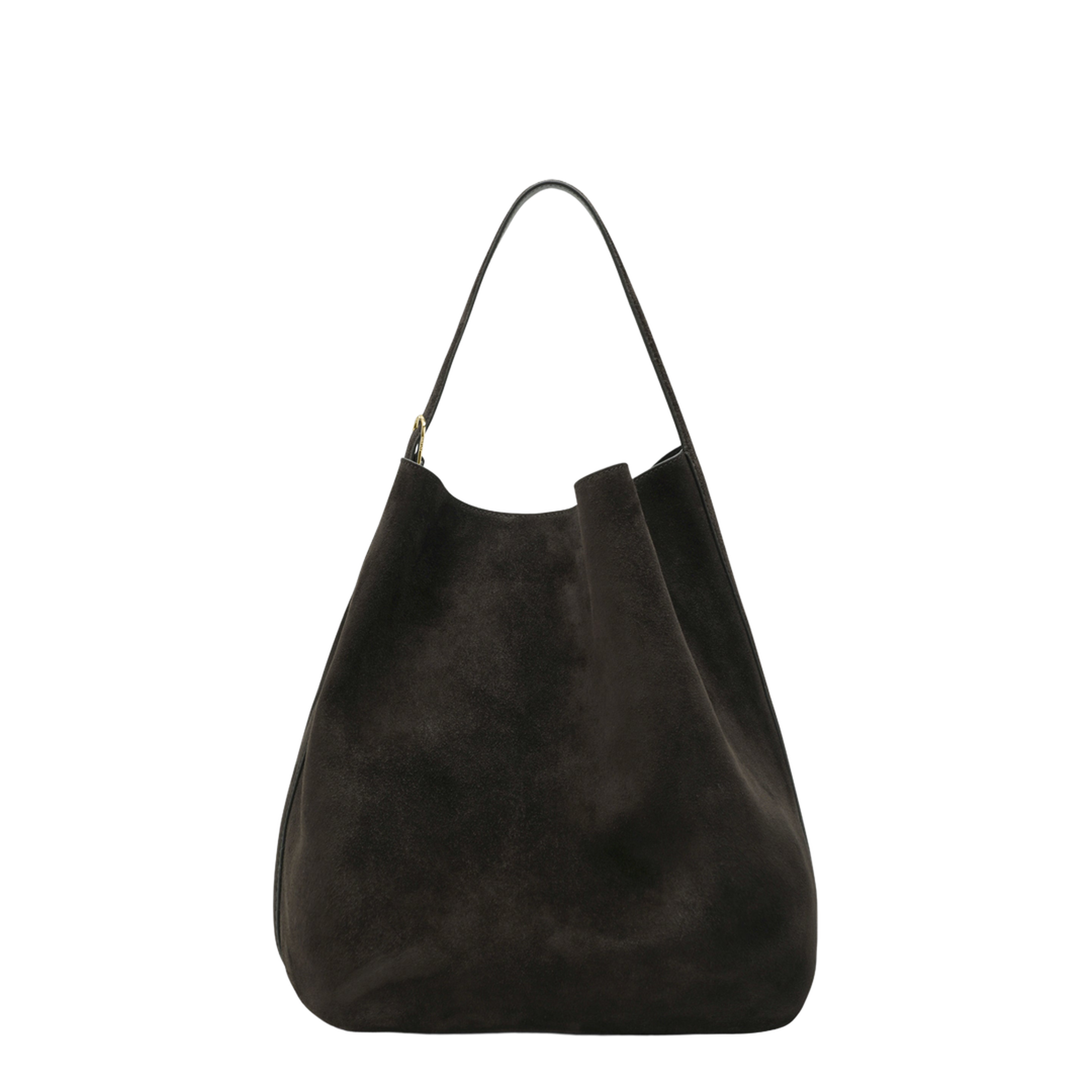 Espresso-coloured Suede Tote Bag - Image 1