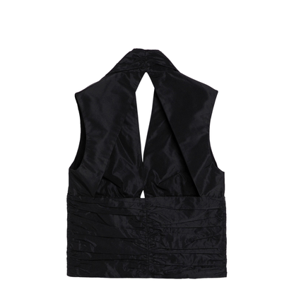 Black Zipped Waistcoat - Image 2