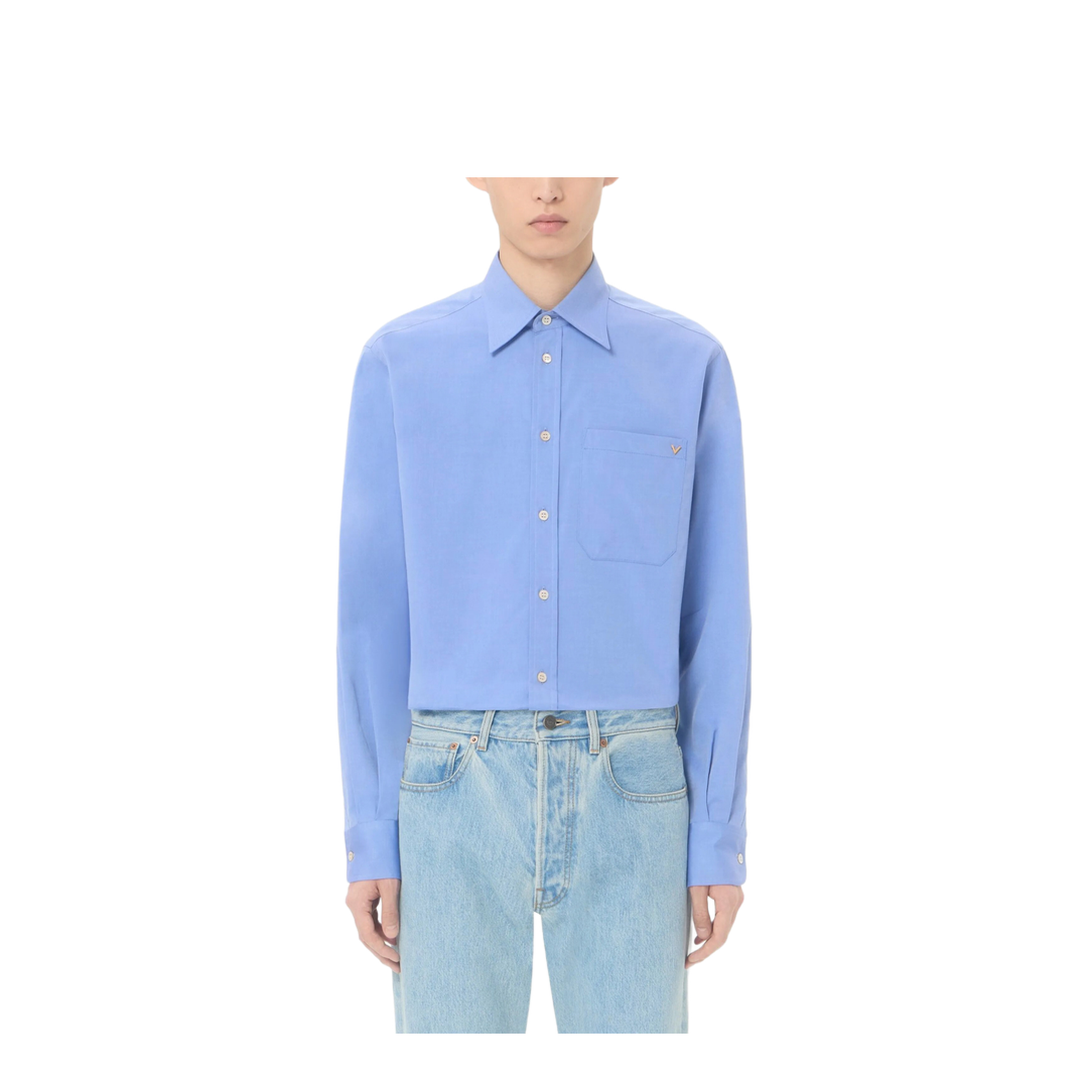 Oxford Cotton Shirt with Vgold - Image 2