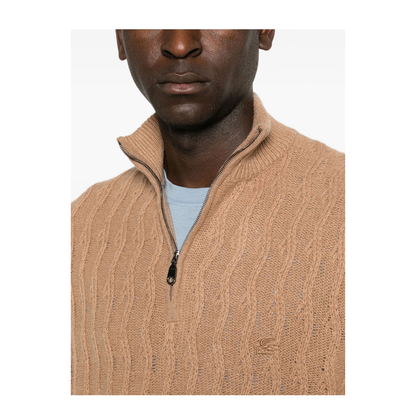 Roma Cashmere Quarter-Zip Jumper - Image 5